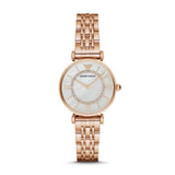 Armani Womens Rose Gold Stainless Steel Watch - AR1909