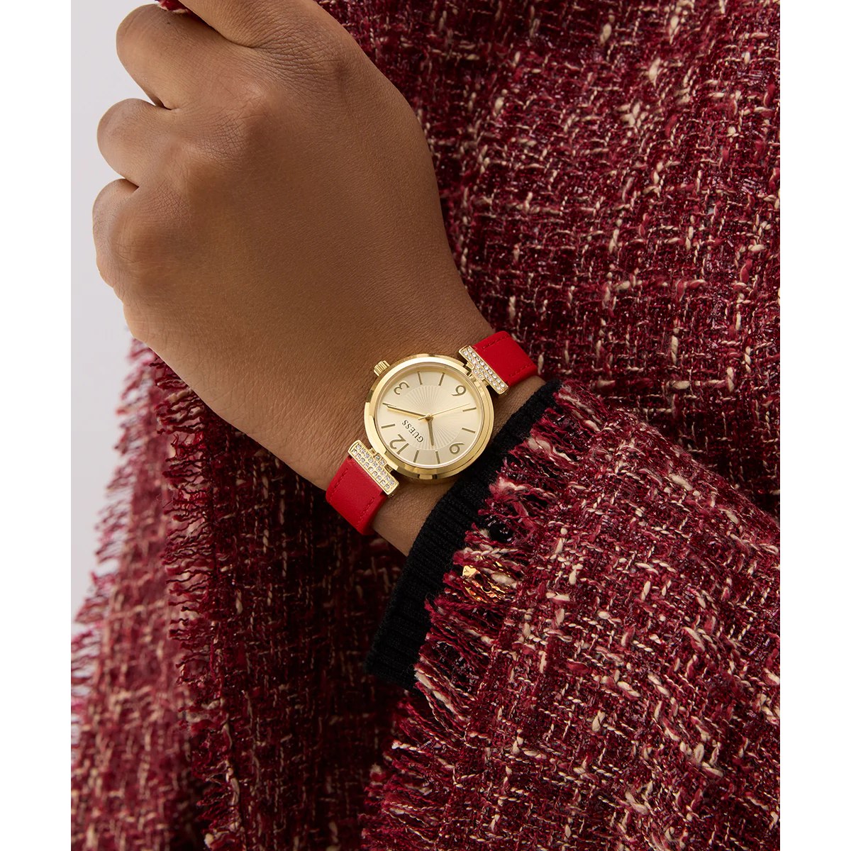 Guess Leather Red Women Watch-GW0614L6