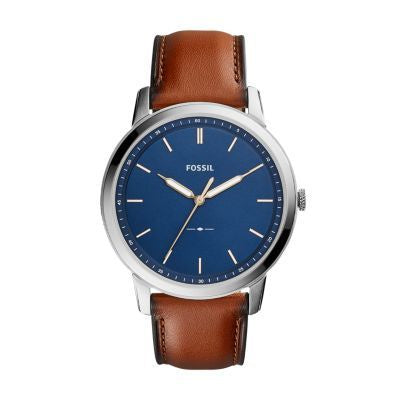 Fossil The Minimalist 3H Brown Leather Men Watch-FS5304