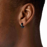 Diesel Men's Black Stainless Steel Hoop Earring - DX1273001