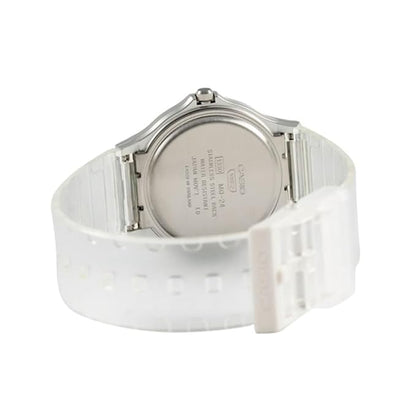 Casio MQ-24S-7BDF Minimalist Translucent Analog Watch - White