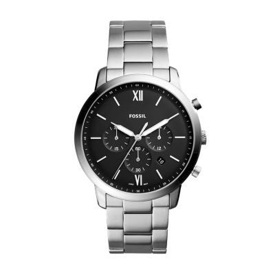 Fossil Neutra Chrono Silver Stainless Steel Men Watch-FS5384