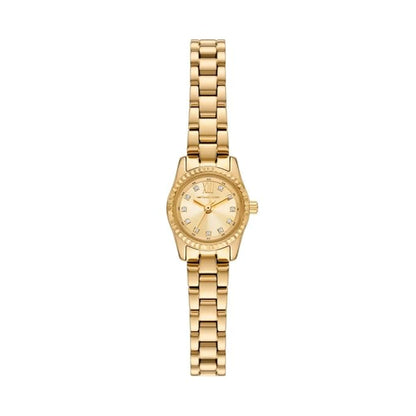 Michael Kors Lexington Womens Gold Stainless Steel Strap Watch-MK4862