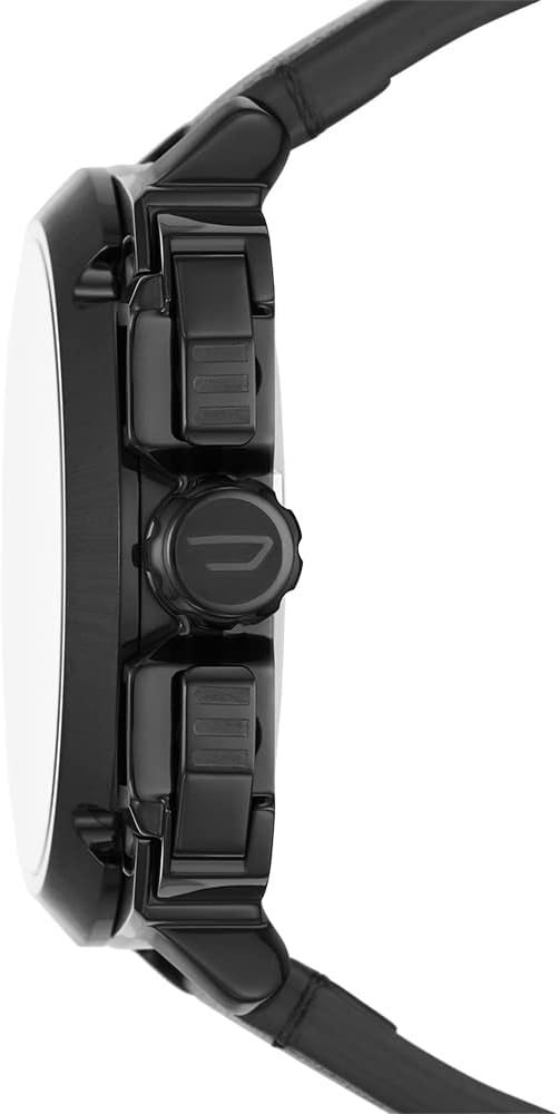 Diesel Bamf Mens Black Leather Watch - DZ7448
