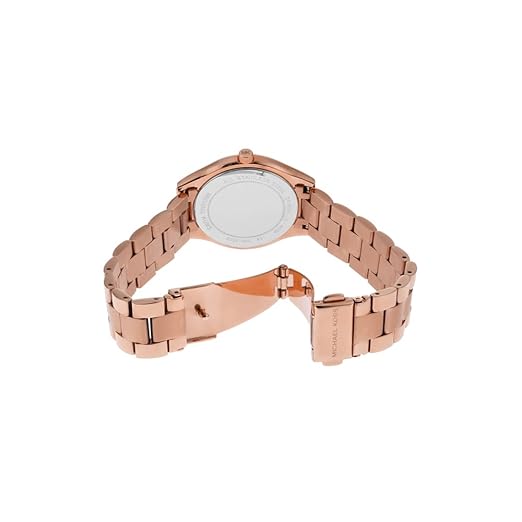 Michael Kors Mini Slim Runway Rose Gold Stainless Steel Women Watch-MK3513