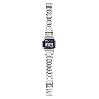 Casio A158WEA-2DF Retro Digital Watch - Blue Gradient Dial -Stainless Steel