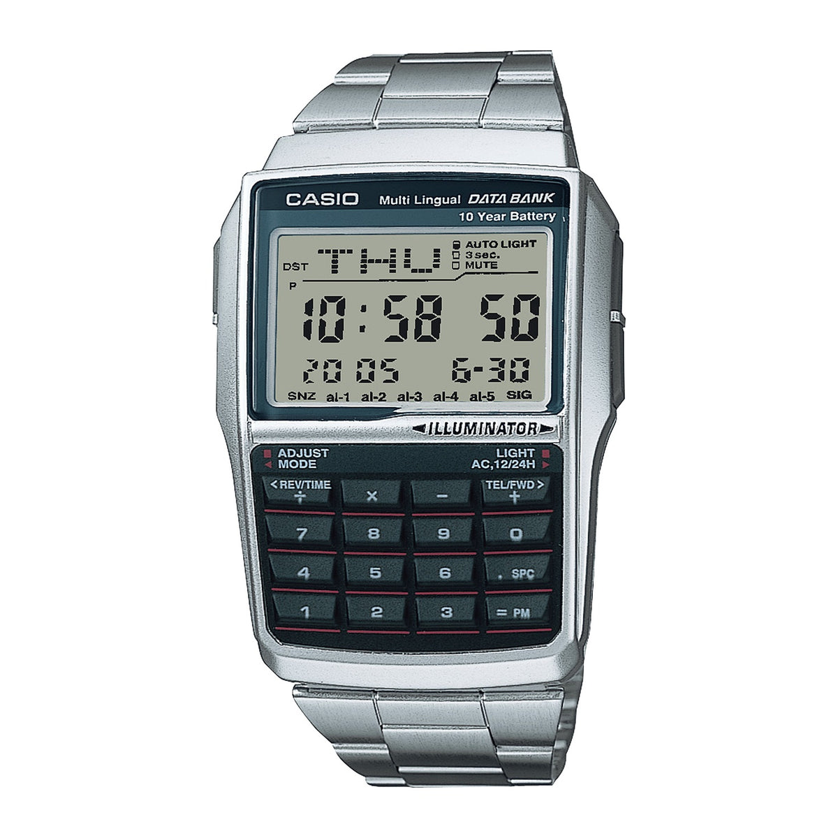 Casio Databank (DBC-32D-1ADF) Men's Watch - Silver