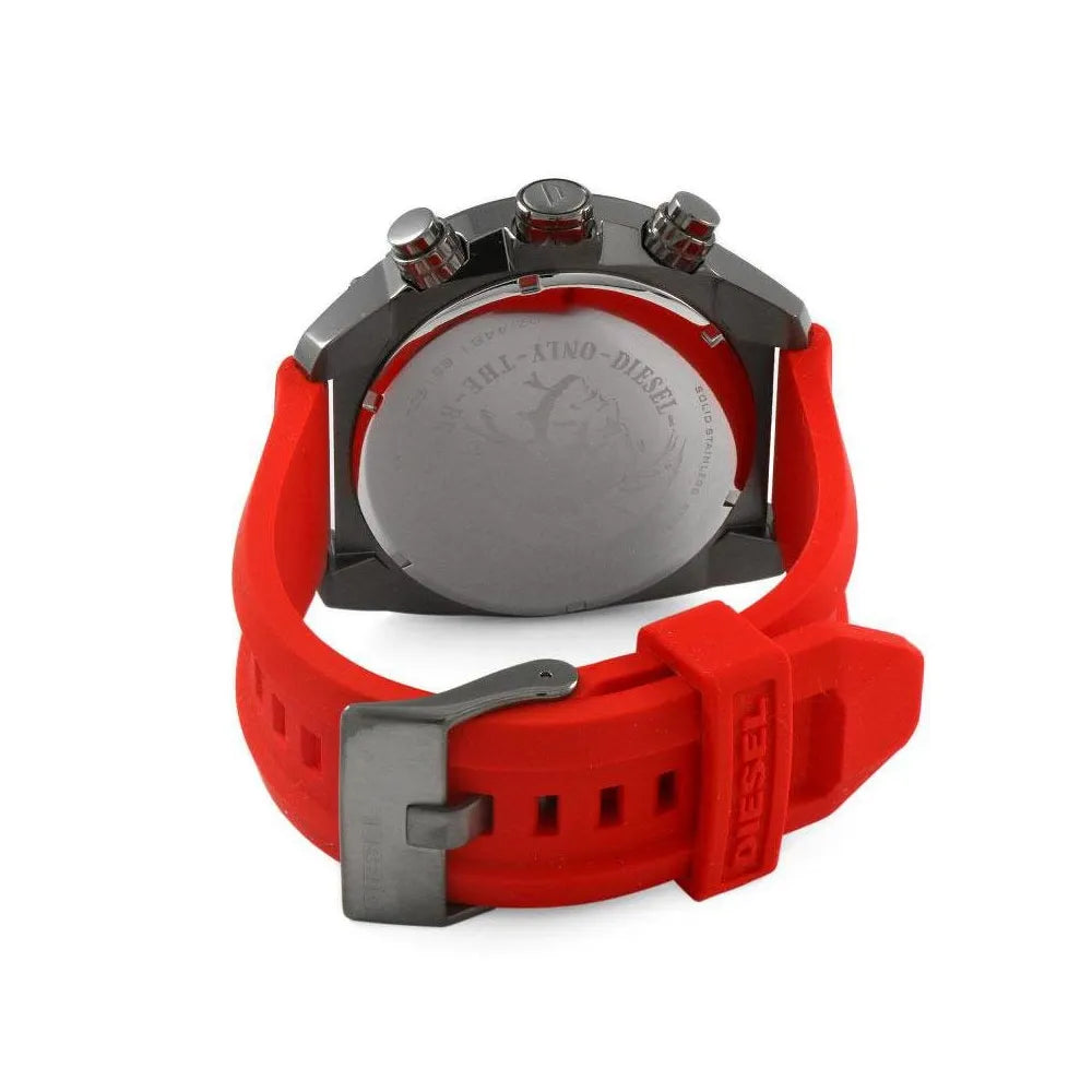 Diesel Overflow Red Mens Polycarbonate Watch-DZ4481