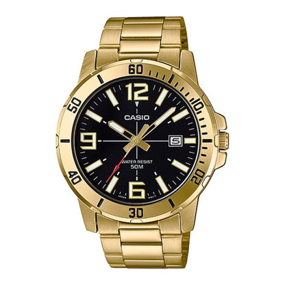 Casio Men's Japanese Quartz Gold Watch - MTP-VD01G-1BVUDF