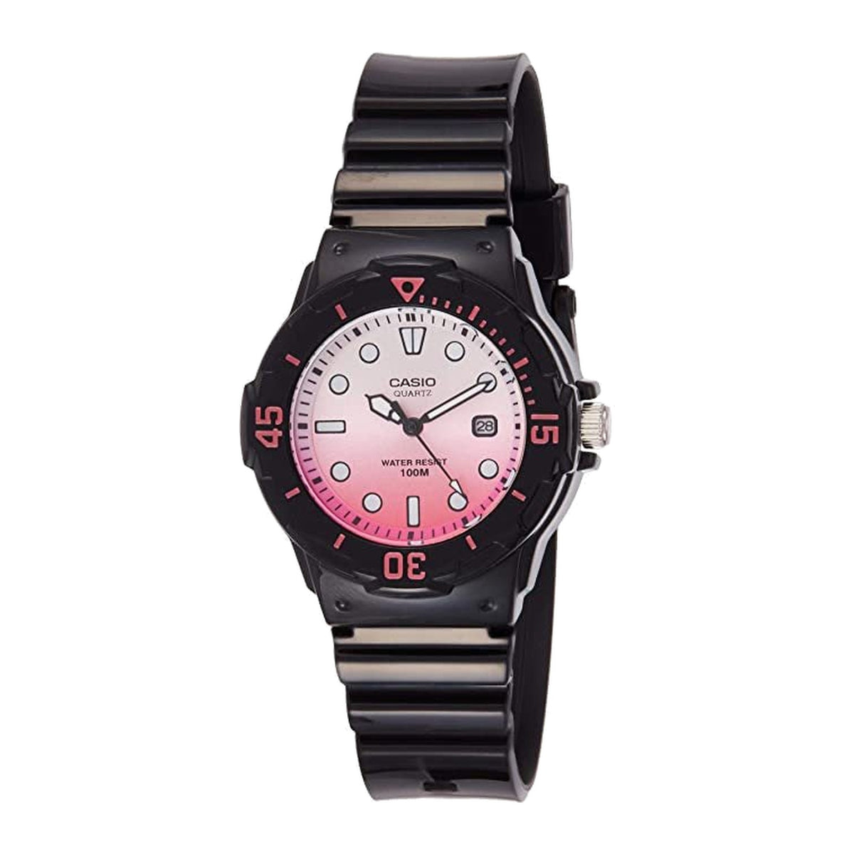 Casio Analog LRW-200H-4EVDR Black Resin Watch for Women