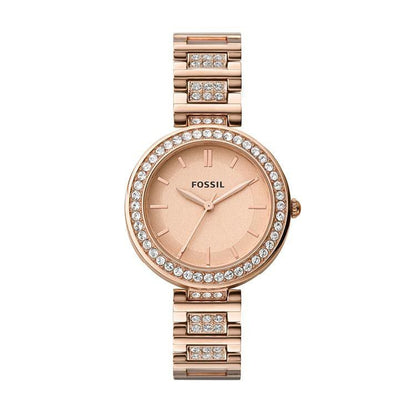 Fossil Karli Rose Gold Stainless Steel Watch - BQ3181