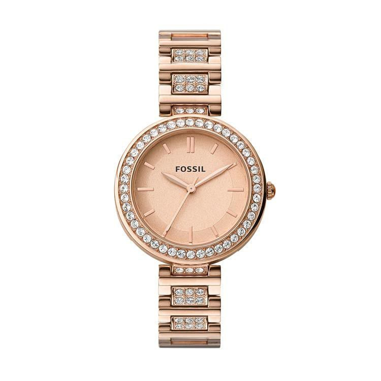 Fossil Karli Rose Gold Stainless Steel Watch - BQ3181