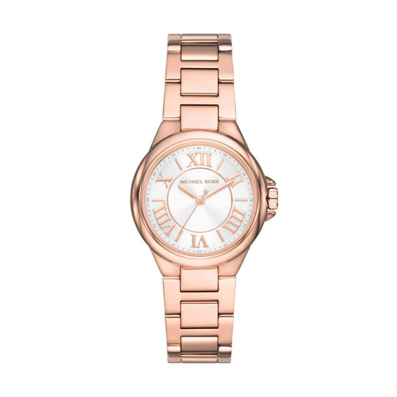 Michael Kors Camille Womens Rose Gold Stainless Steel Watch - MK7256