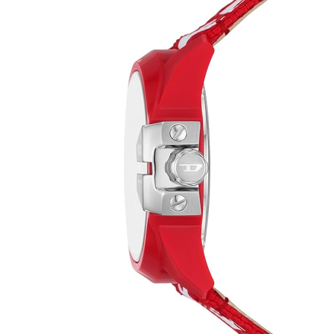 Diesel Baby Chief Mens Red Nylon Watch-DZ4619