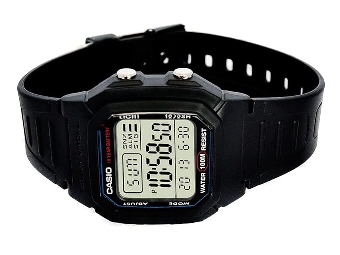 Casio Mens W-800H-1AVDF Dual Time Digital Watch