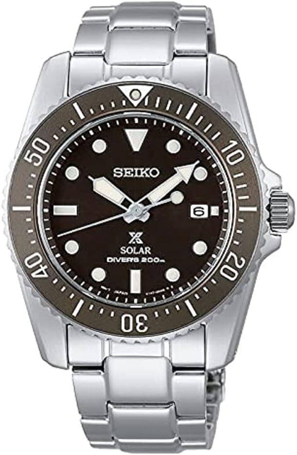 Seiko Prospex Solar Divers Men's Silver Stainless Steel Watch - SNE571P1