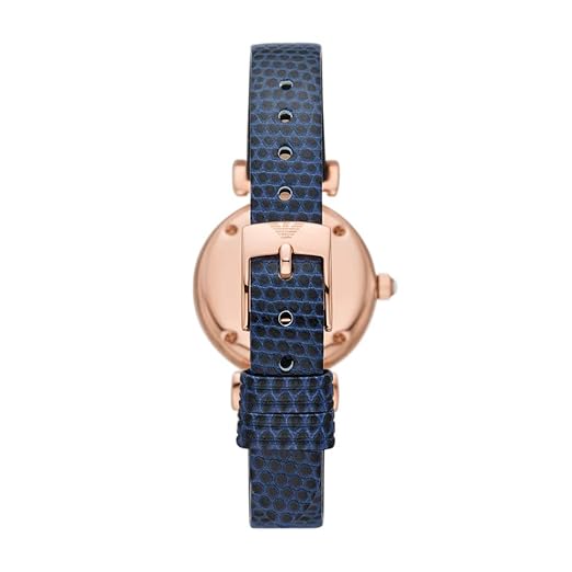 Armani Womens Blue Leather Watch - AR11468