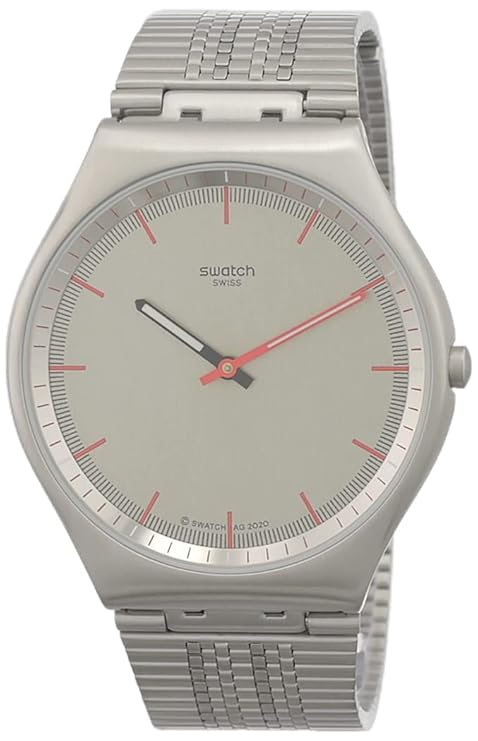 Swatch-Timetric Grey Unisex Stainless steel Watch-SS07S113GG