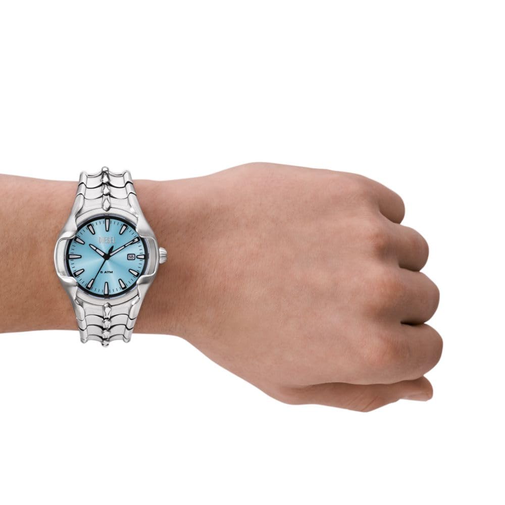 Diesel Vert Mens Silver Stainless Steel Watch-DZ2200