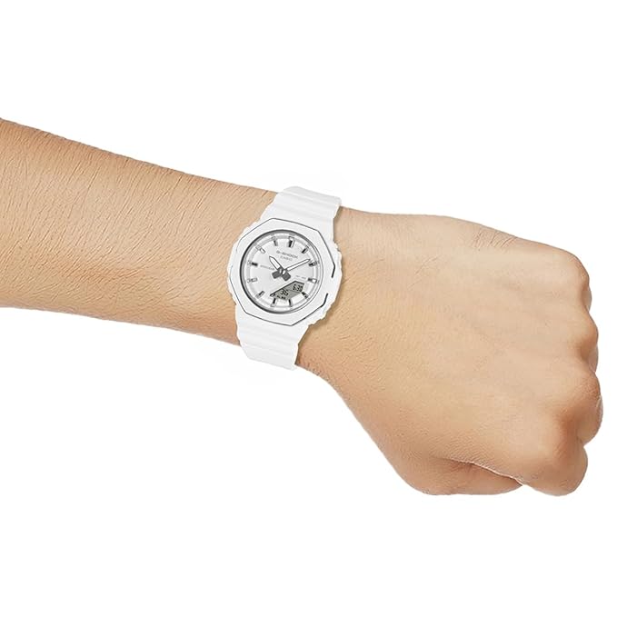 Casio G-Shock - Mens Rubber Strap White Analogue & Digital Watch - GMA-P2110-7ADR
