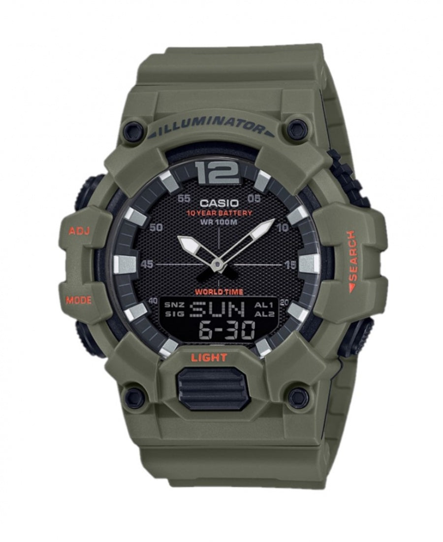 Casio Sports Mens 100m Watch - HDC-700-3A2VDF