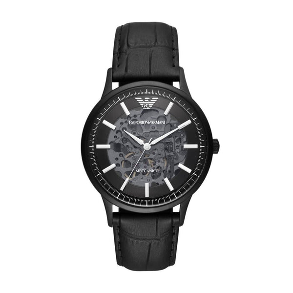 Armani Mens Black Leather Watch - AR60042