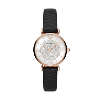 Emporio Armani Gianni T-Bar Womens Rose Gold Watch-AR11387