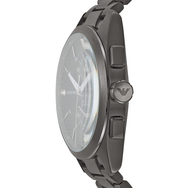 Armani  Mens Grey Stainless Steel Watch-AR11481