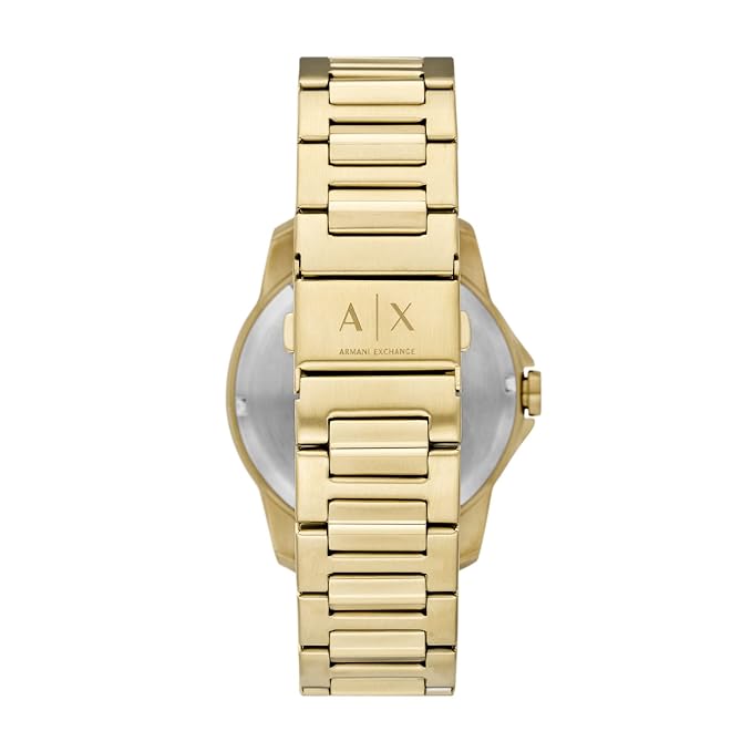 Armani Exchange Mens Gold Stainless Steel Watch-AX1734