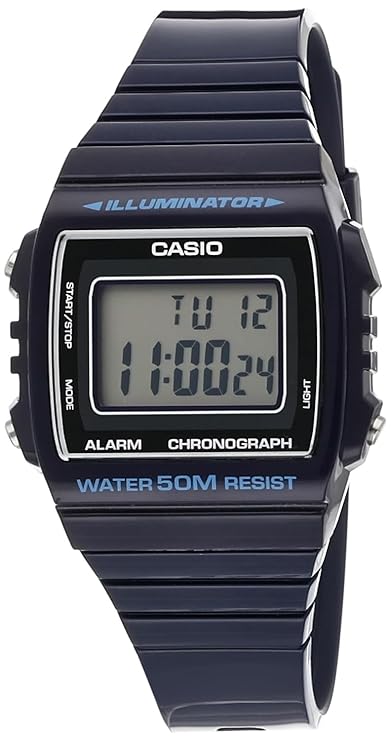 W-215H-2AVDF Casio Illuminator Chronograph Blue Sport Unisex Watch