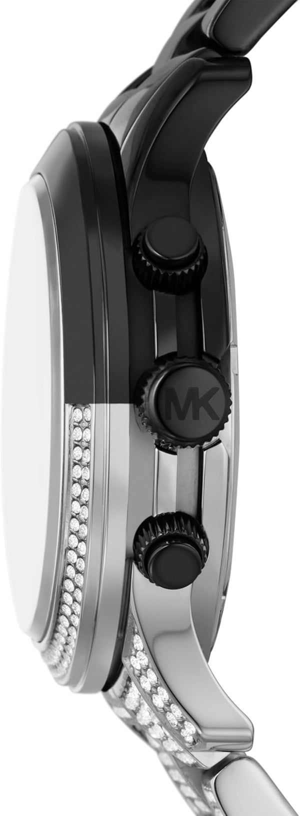 Michael Kors Runway Womens Black Stainless Steel Watch-MK7433