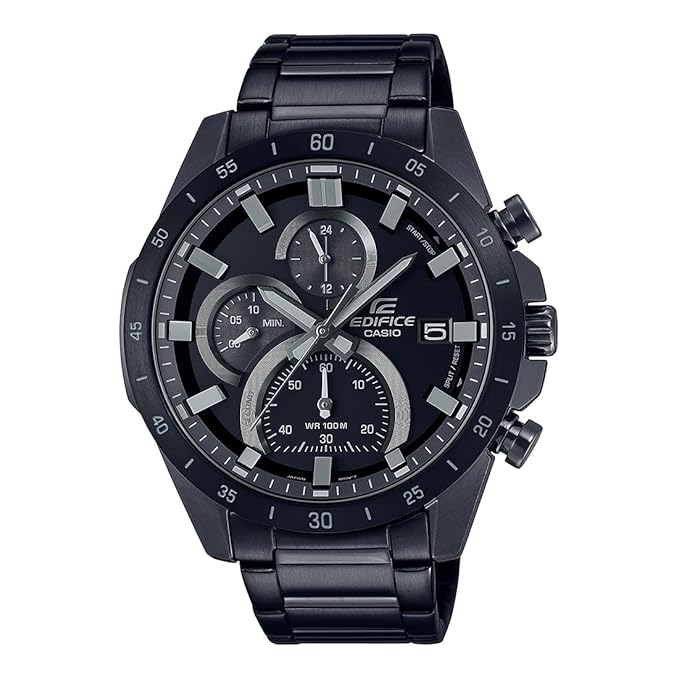 Casio Edifice Black Stainless Steel Mens Watch - EFR-571MDC-1AVUDF