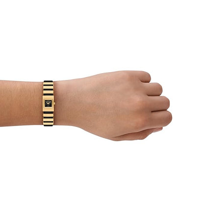 Michael Kors Darrington Womens Gold Stainless Steel Strap Watch-MK4887
