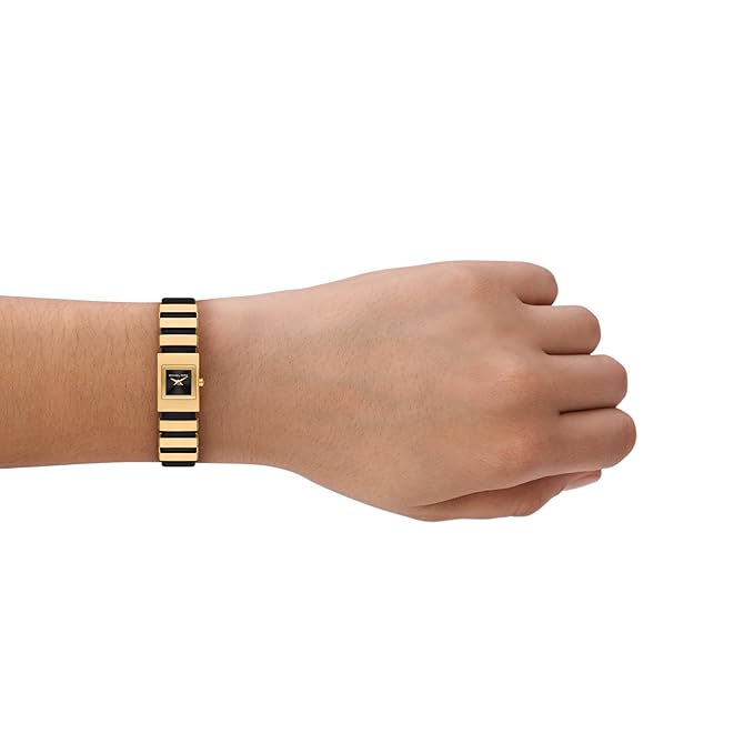 Michael Kors Darrington Womens Gold Stainless Steel Strap Watch-MK4887