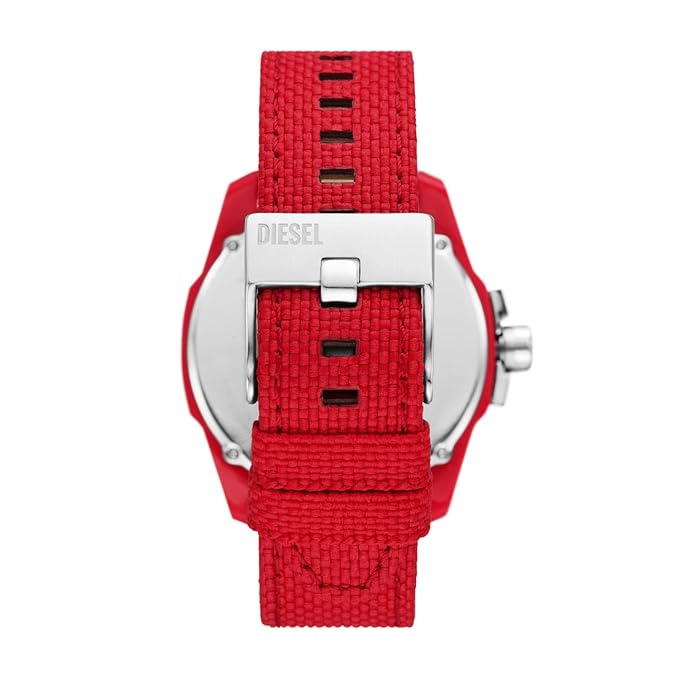 Diesel Baby Chief Mens Red Nylon Watch-DZ4619