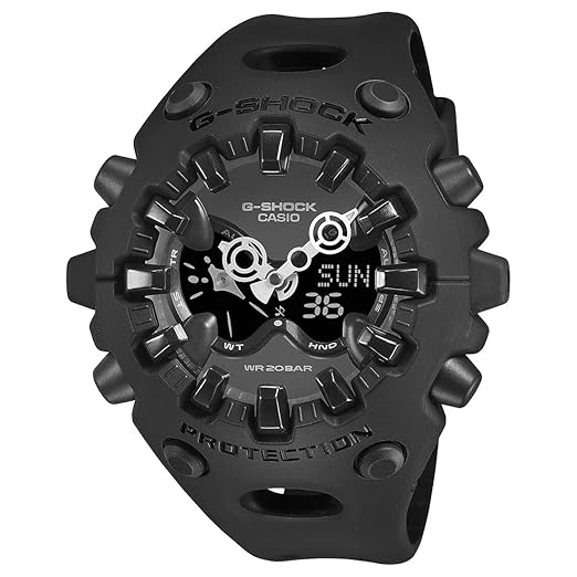 Casio G-Shock - Mens Rubber Strap Black Analogue & Digital Watch - GA-V01-1ADR