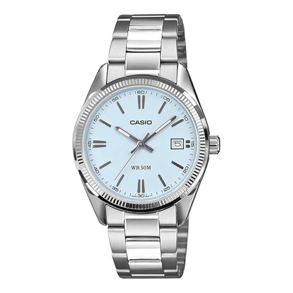 Casio Enticer LTP-1303DD-2AVDF - Tiffany Blue Dial - Stainless Steel-50M WR