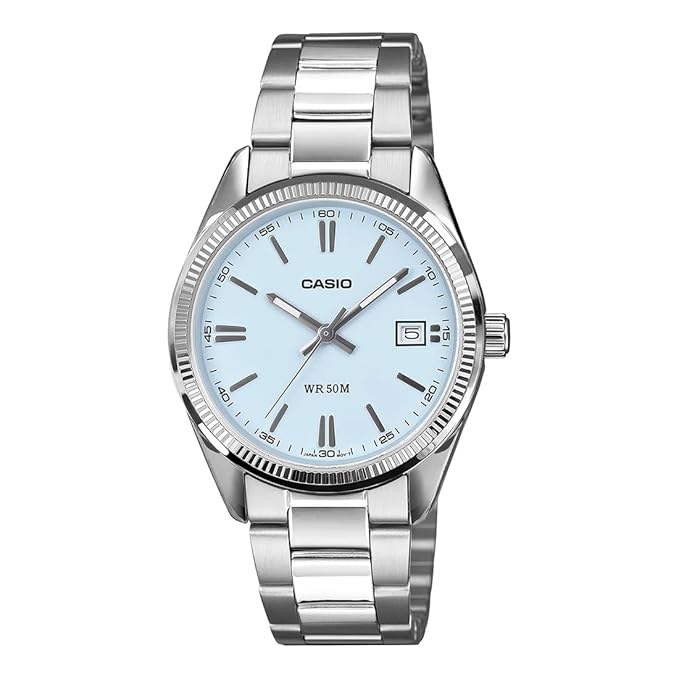 Casio Enticer LTP-1303DD-2AVDF - Tiffany Blue Dial - Stainless Steel-50M WR