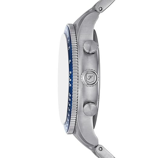 Fossil Sport Tourer Mens Silver Stainless Steel Watch-FS6047