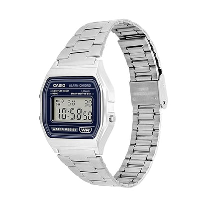 Casio A158WEA-2DF Retro Digital Watch - Blue Gradient Dial -Stainless Steel