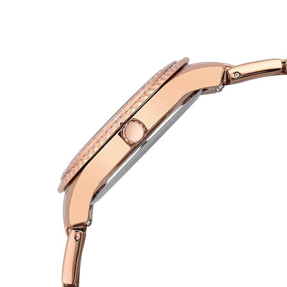Fossil Stella Womens Rose Gold Stainless Steel Watch - ES5192