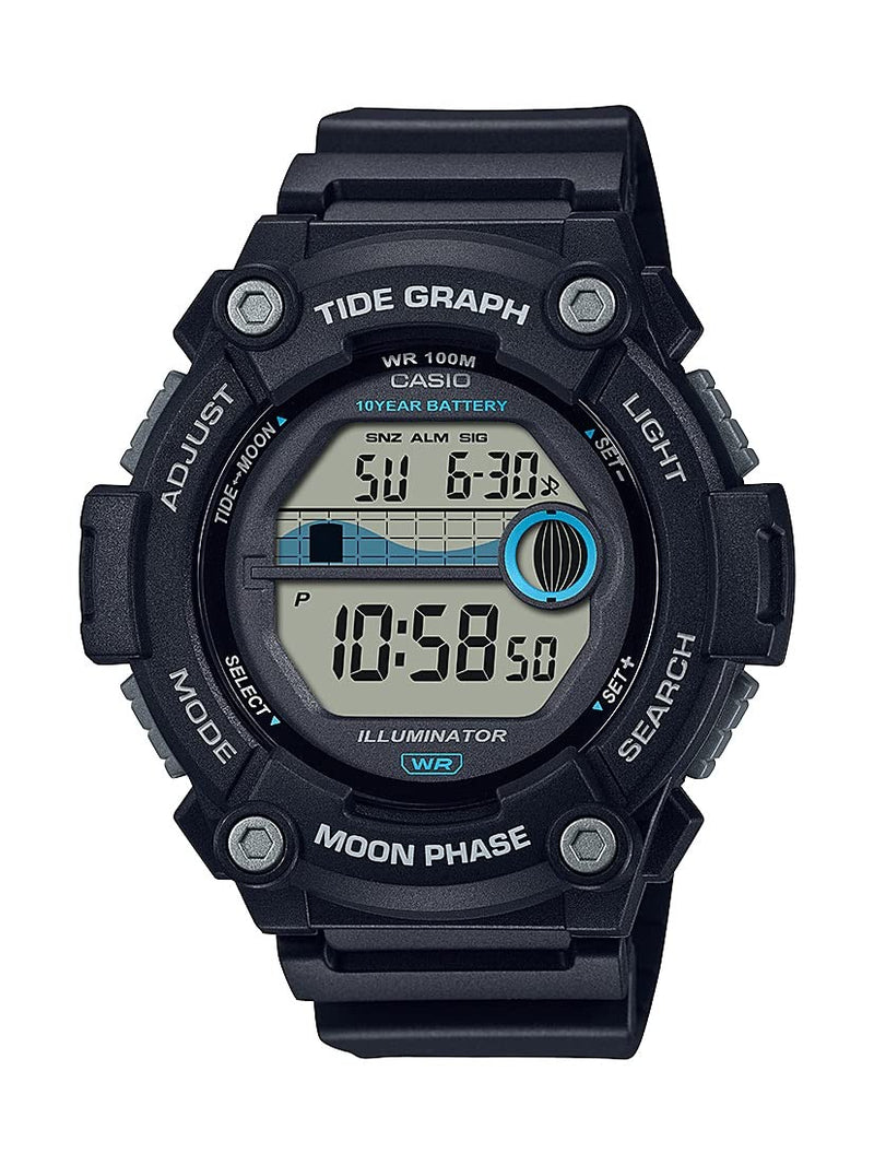 Casio Tide Graph Moon Phase - Men's Sports Watch - Black