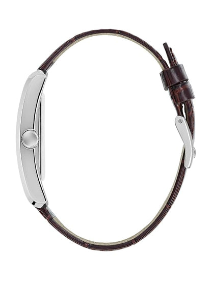 Guess Leather Brown Men Watch-GW1003G2