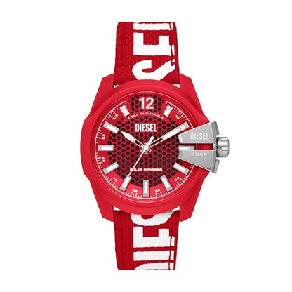 Diesel Baby Chief Mens Red Nylon Watch-DZ4619