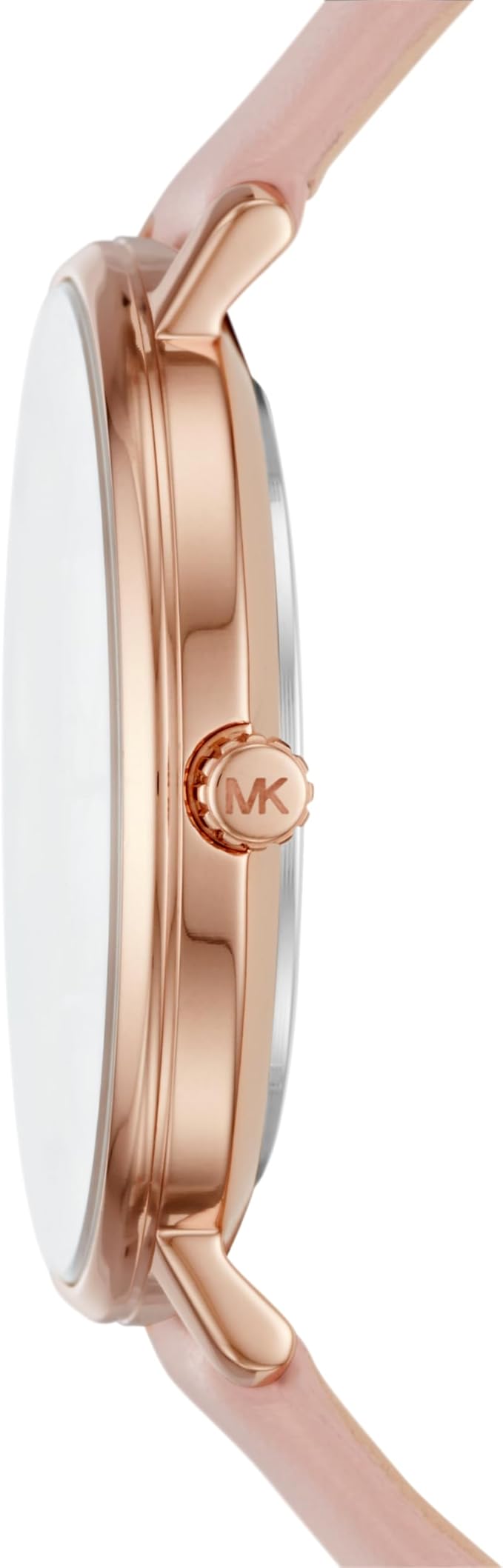 Michael Kors Pyper Womens Rose Gold Leather Watch-MK1078SET