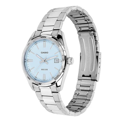 Casio Enticer LTP-1303DD-2AVDF - Tiffany Blue Dial - Stainless Steel-50M WR