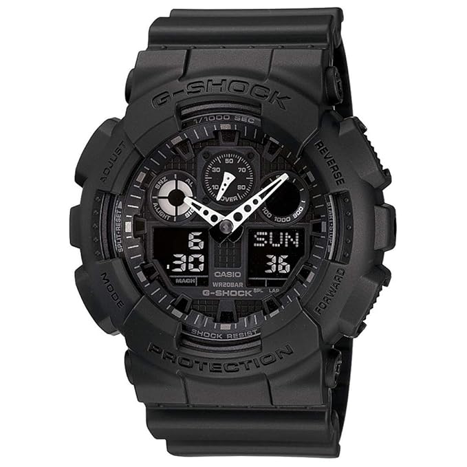 Casio Mens GA-100-1A1DR G-Shock Anadigital Watch