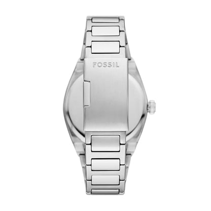 Fossil Everett Silver Stainless steel Mens Watch-FS6056