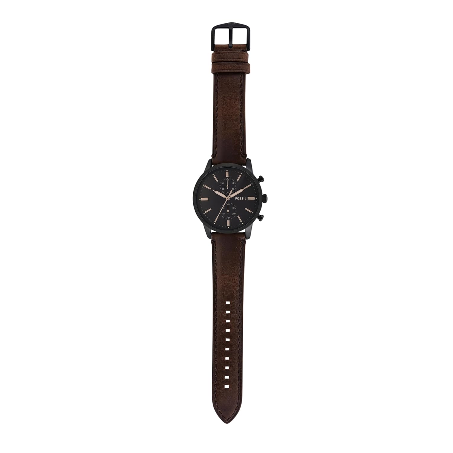 Fossil Townsman Brown Leather Men Watch-FS5437