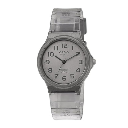 Casio MQ-24S-8BDF Minimalist Translucent Analog Watch - Smoke Grey